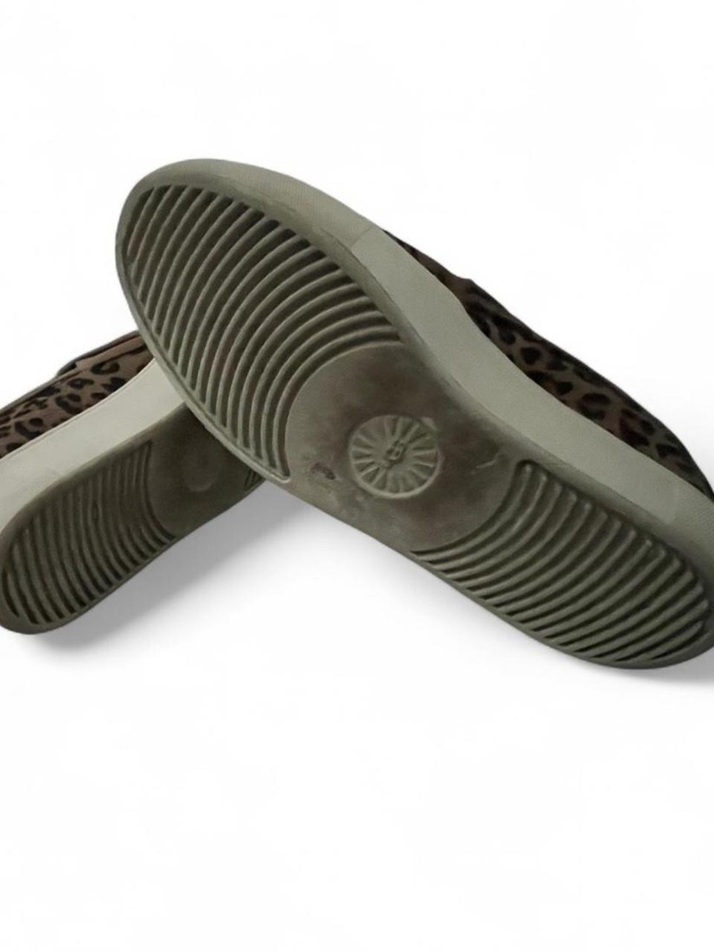 UGG Leopard-Print Slip-On Sneakers in Tan and Dark Brown - Picture 6 of 6